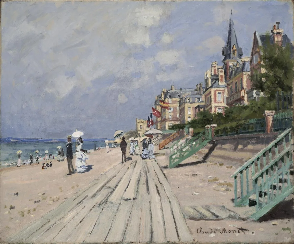 Beach at Trouville — Rolled Canvas