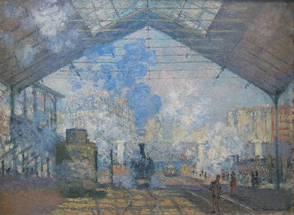 Gare Saint-Lazare — Rolled Canvas