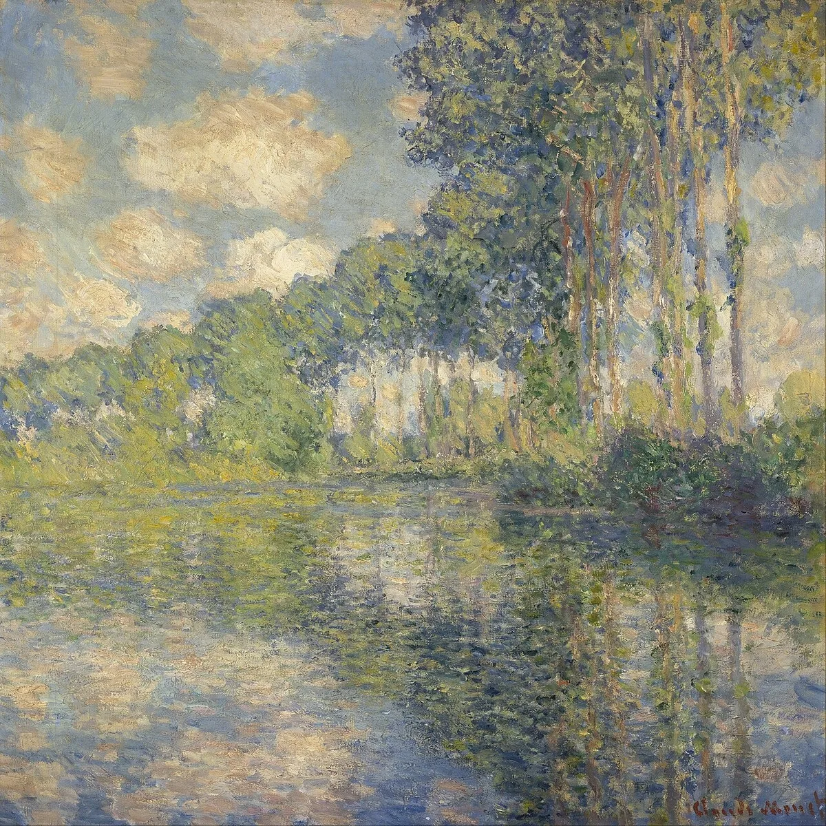 Poplars on the Epte — Rolled Canvas